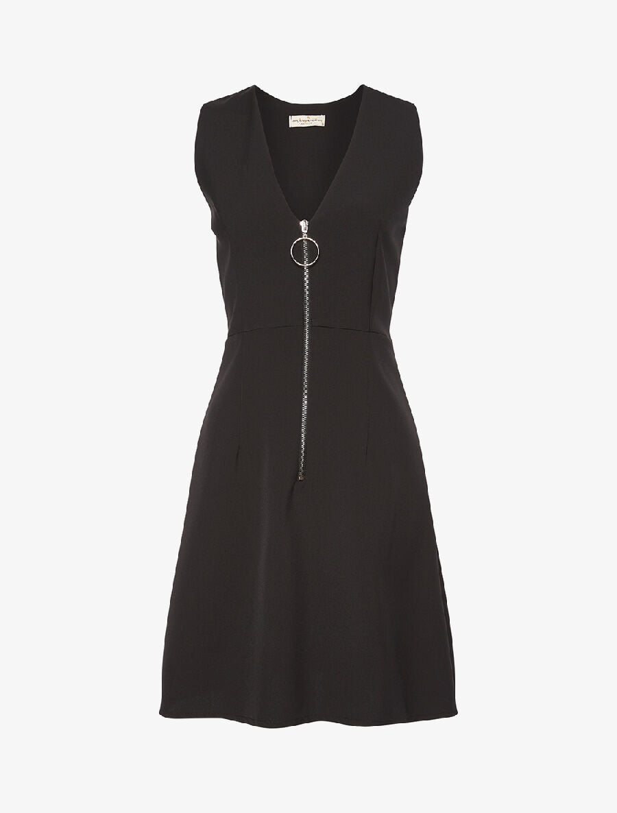 Robe grand zip - Noir - 1