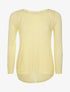 Pull en maille ajouré sur les côtés - jaune - 3