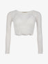 Crop-top dentelle et soutien-gorge - Blanc - 1