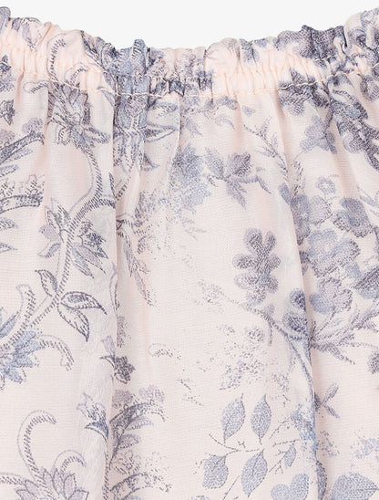 Blouse fleurie  - nude - 3
