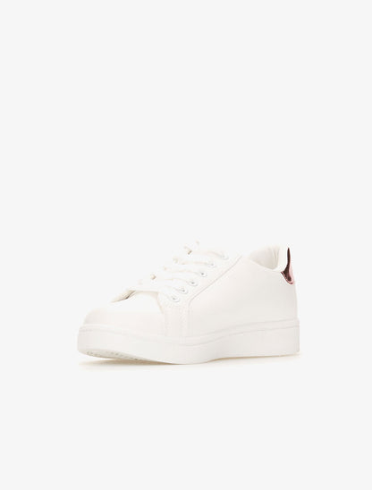 Baskets dessin brodé - blanc - 3