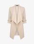 Trench droit mi-long uni - Beige - 4