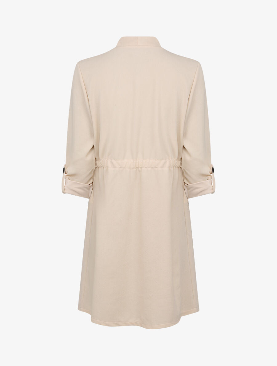 Trench droit mi-long uni - Beige - 2
