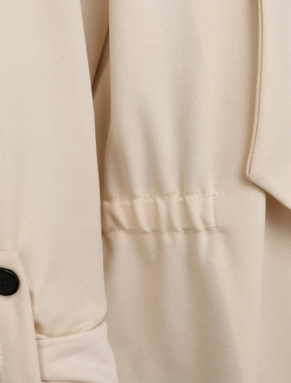 Trench droit mi-long uni - Beige - 3