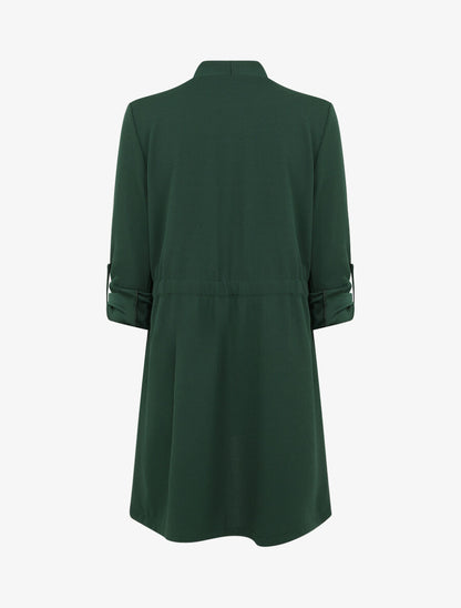 Trench droit mi-long uni - Vert sapin - 2