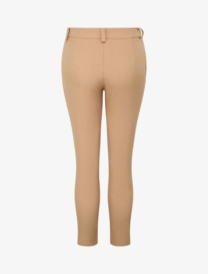 Pantalon slim 7/8 taille standard - Camel - 2