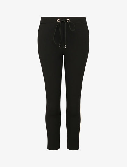 Pantalon jogger slim 7/8 taille haute - Noir - 1