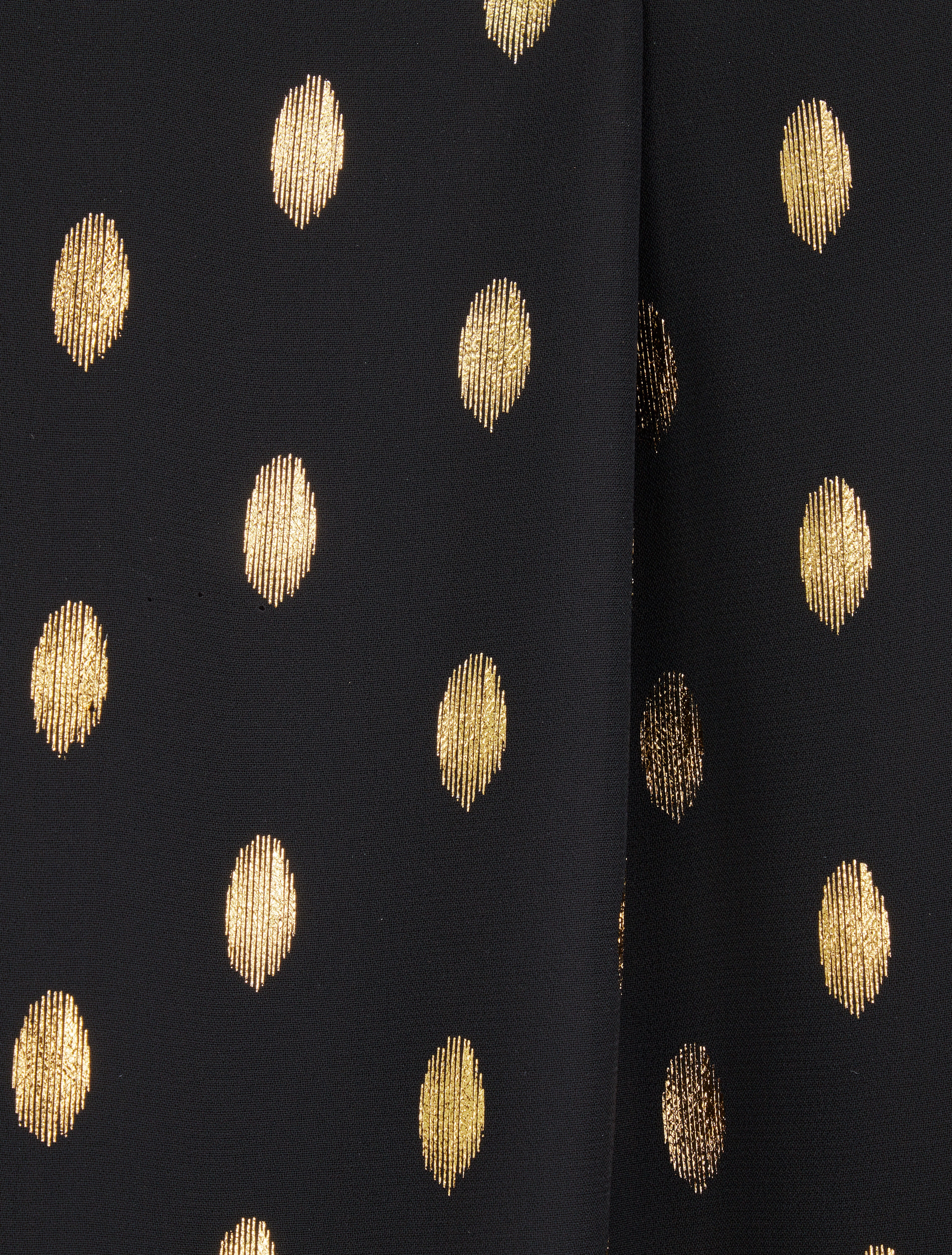 Top droit sans manches à imprimé pois irisés - Noir - 3