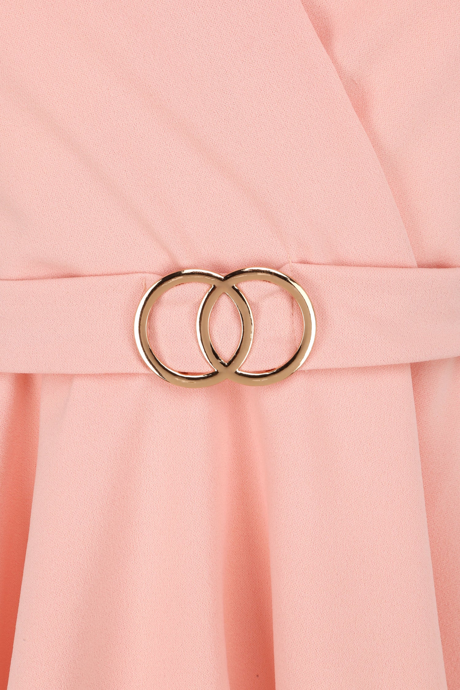 Top péplum à ceinture décorative - Rose pâle - 3