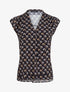 Top droit sans manches à imprimé demi lune - Noir - 4