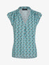 Top droit sans manches à imprimé demi lune - Bleu clair - 1