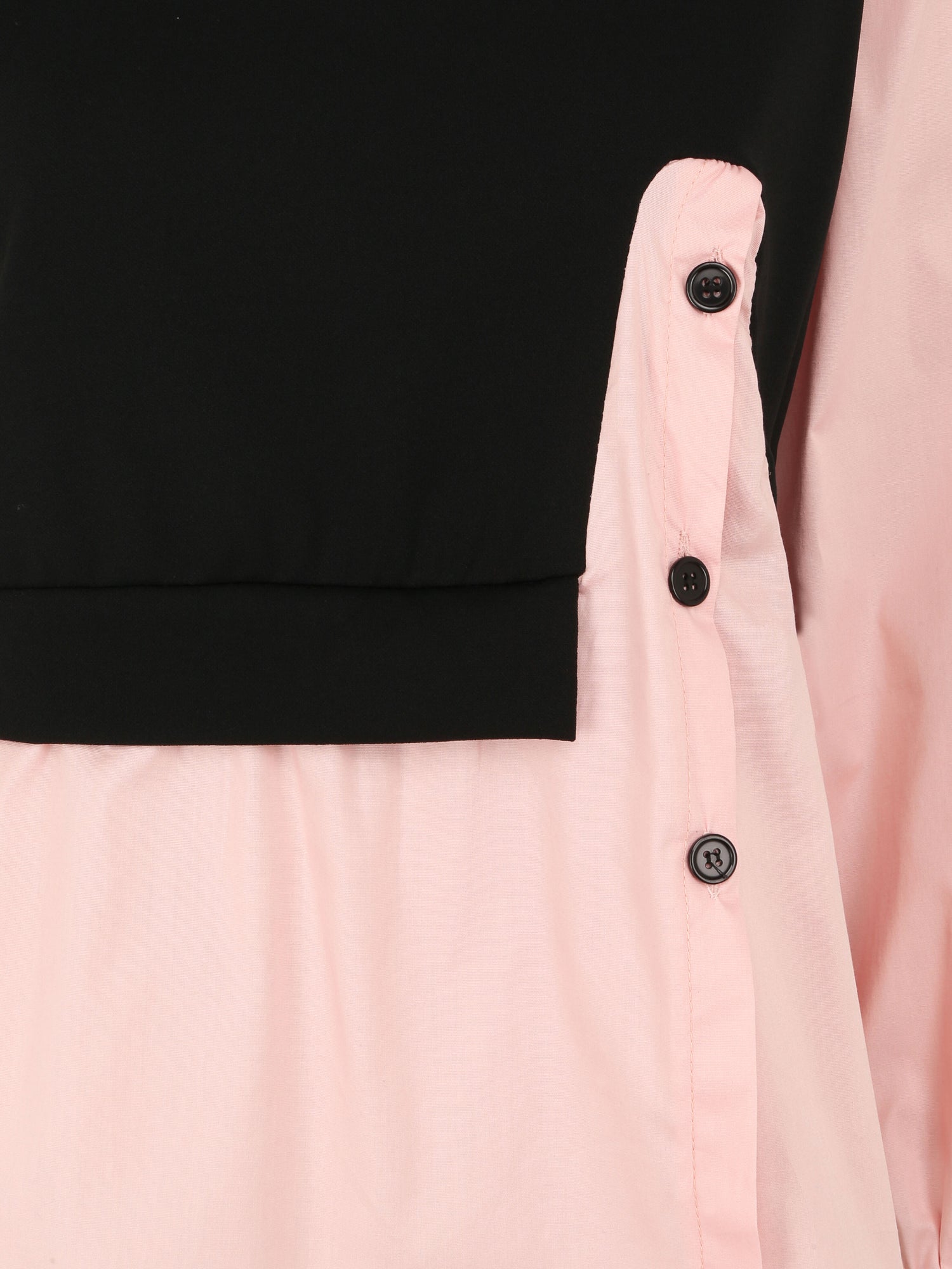 Sweat style chemise en trompe l&