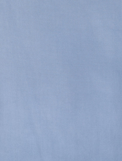 Top droit uni sans manches dos en dentelle - Bleu - 3