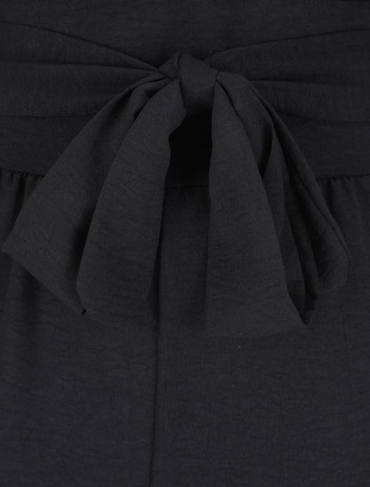 Combinaison ample à col fendu - Noir - 3