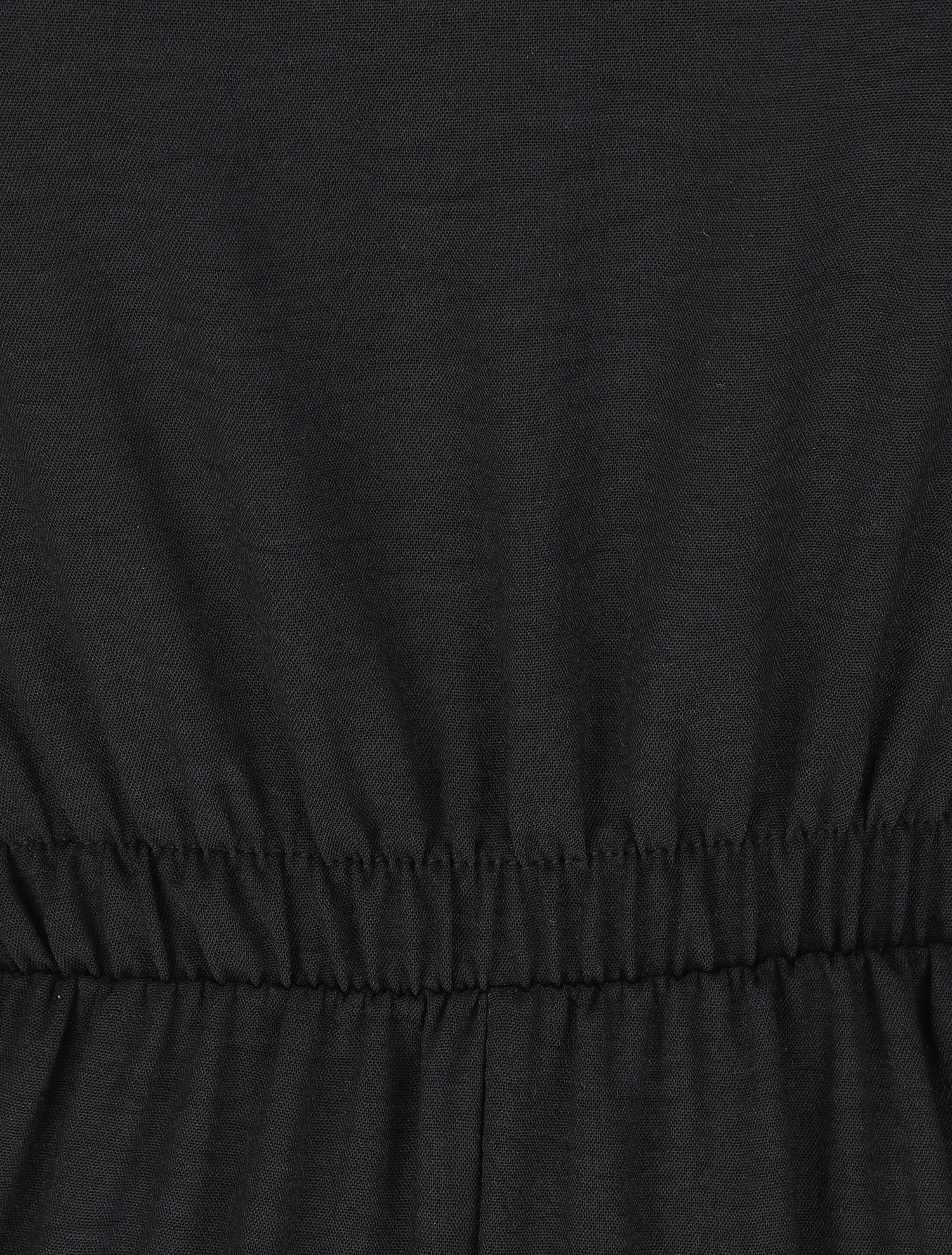 Combinaison fluide unie - Noir - 3