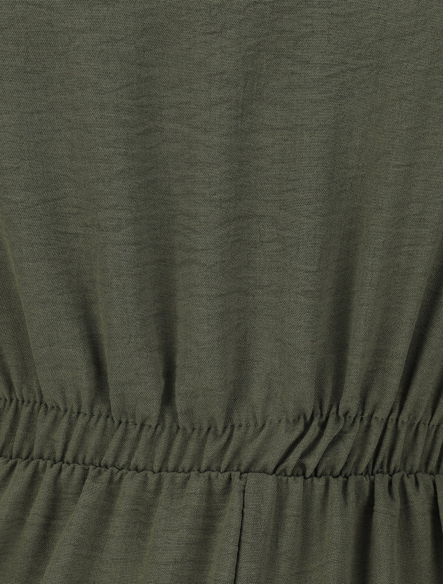 Combinaison fluide unie - Kaki - 3