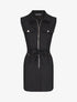 Robe sans manches avec ceinture - Noir - 1