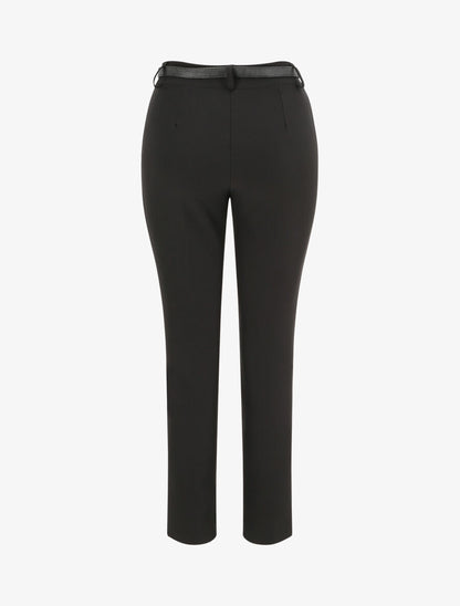 Pantalon fluide uni - Noir - 2