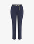 Pantalon fluide uni - Marine - 1