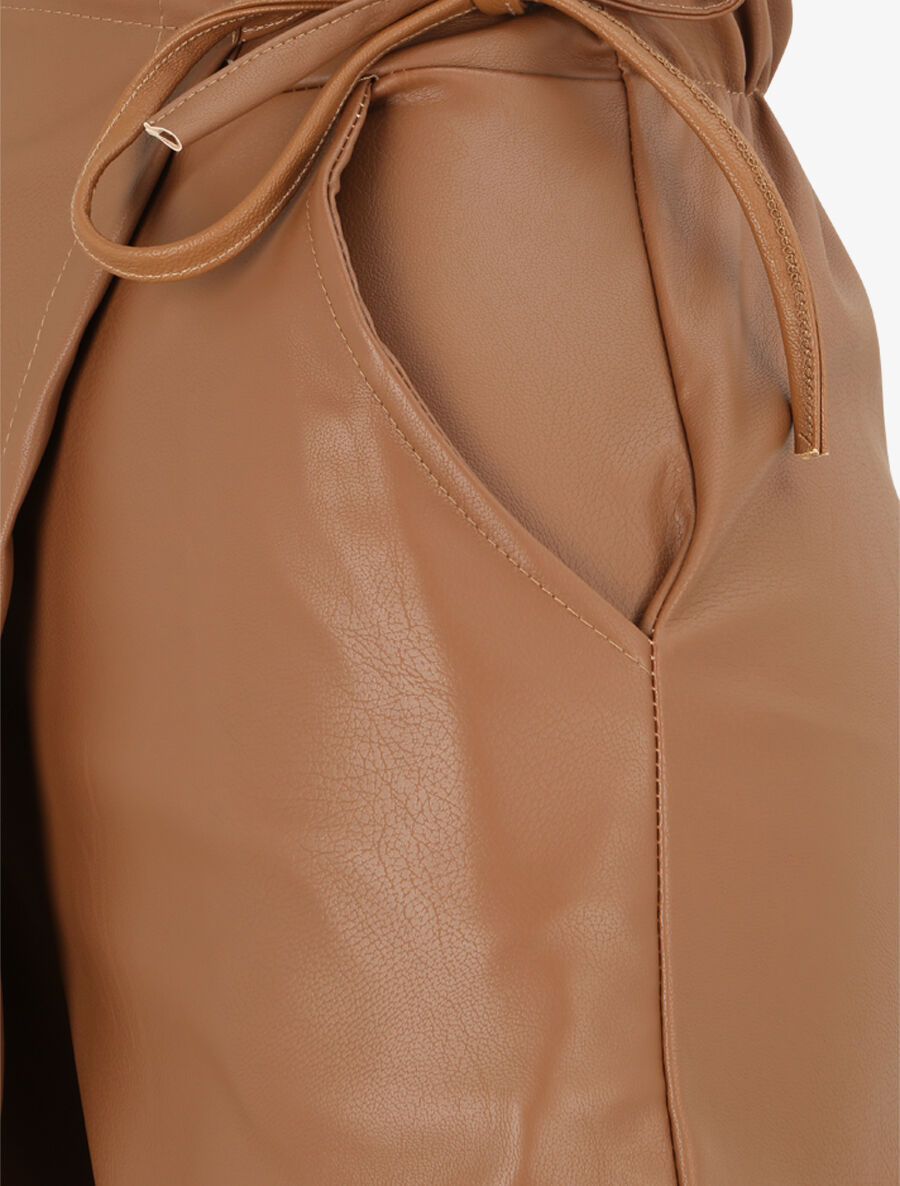 Short en simili style portefeuille - Camel - 3