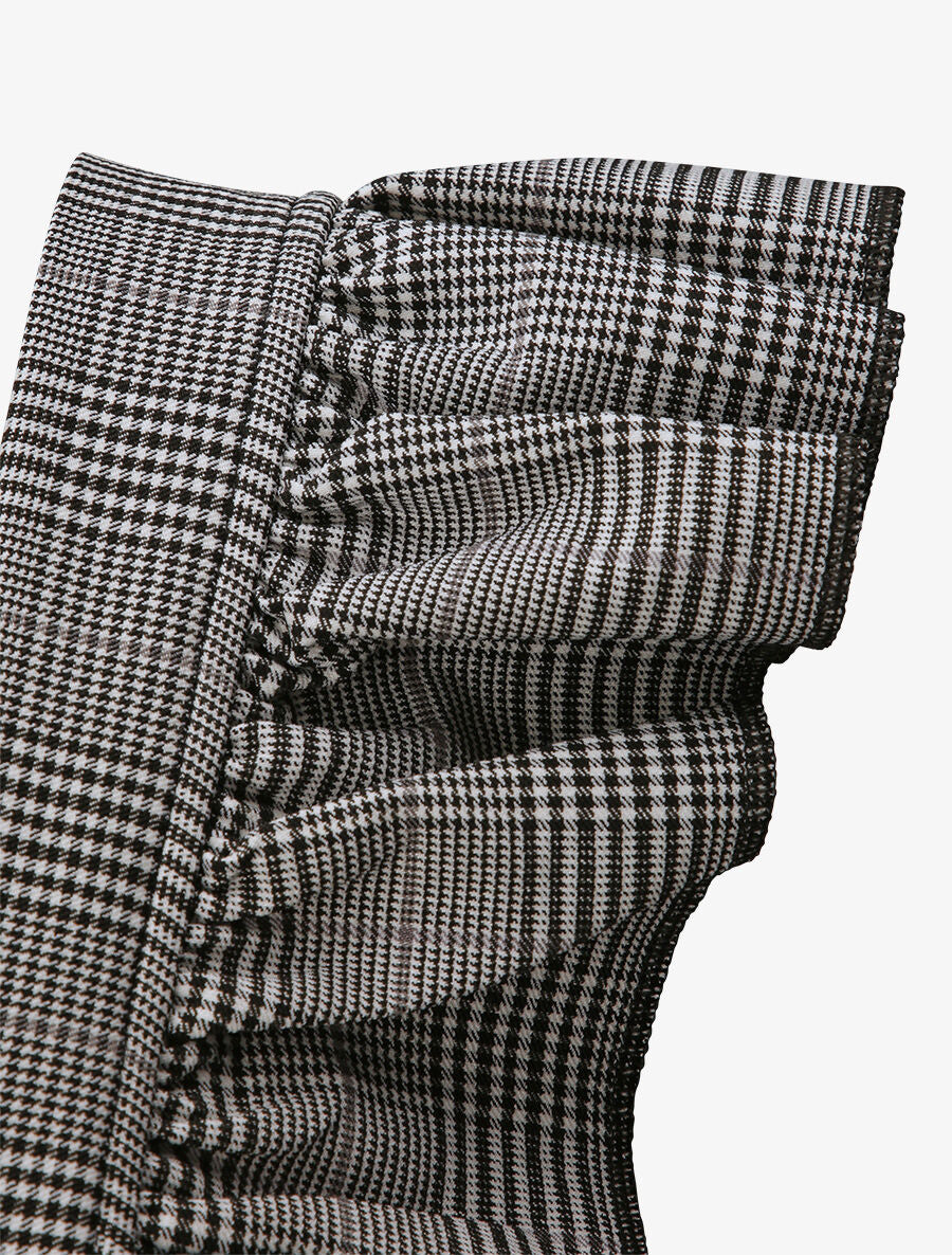 Robe chasuble à imprimé prince de galles - Noir - 3