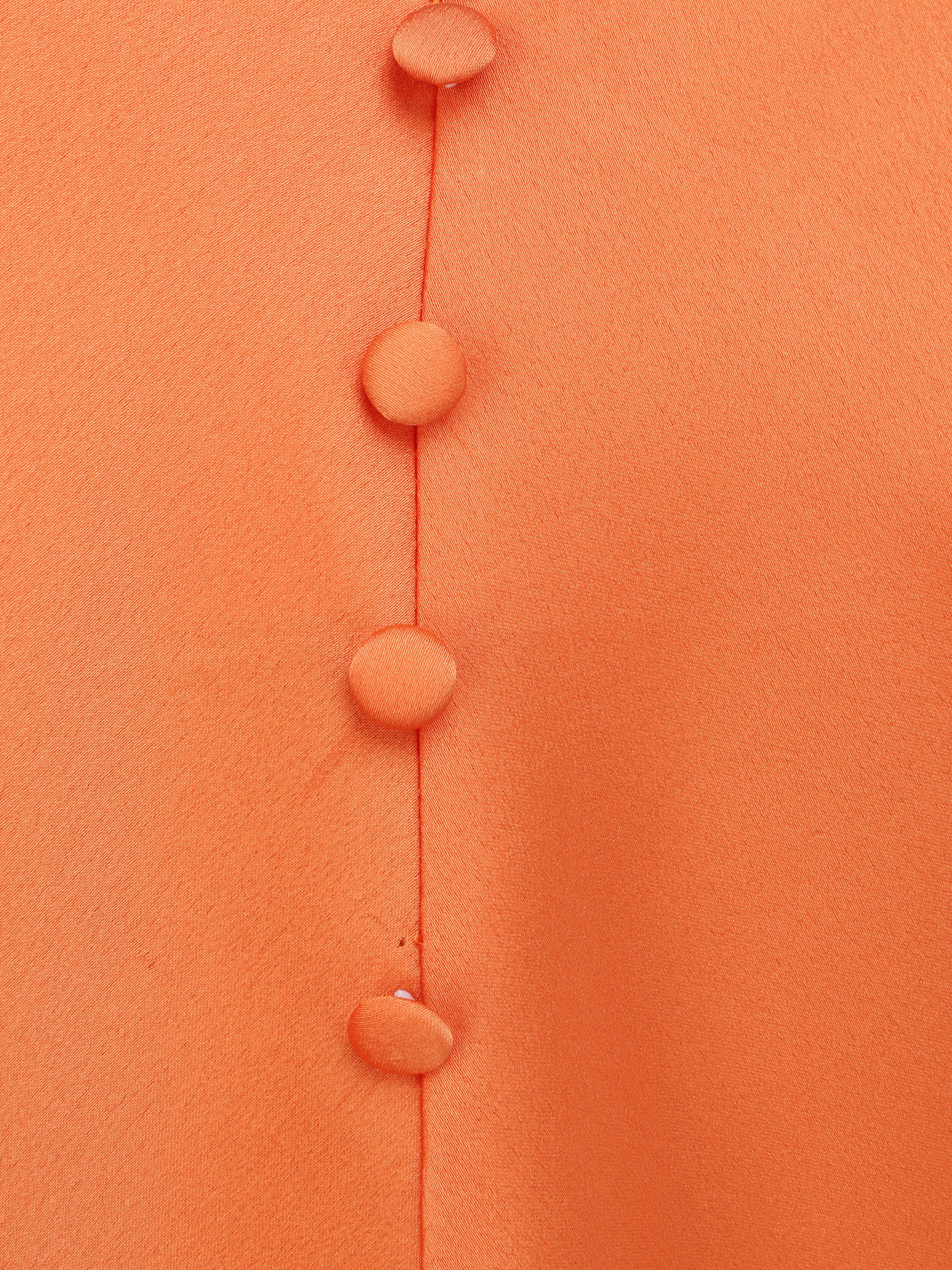 Caraco droit uni boutonné - Orange - 3