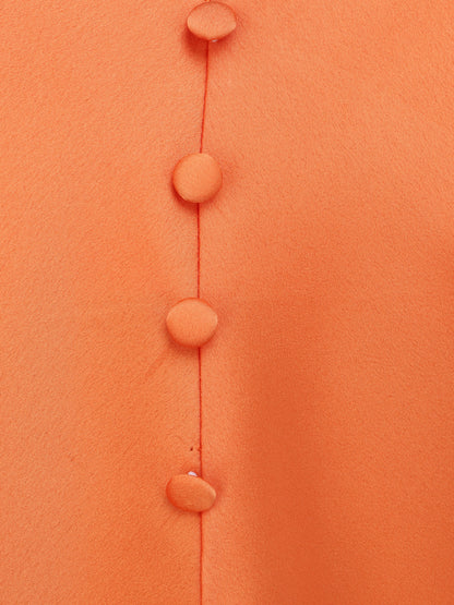 Caraco droit uni boutonné - Orange - 3