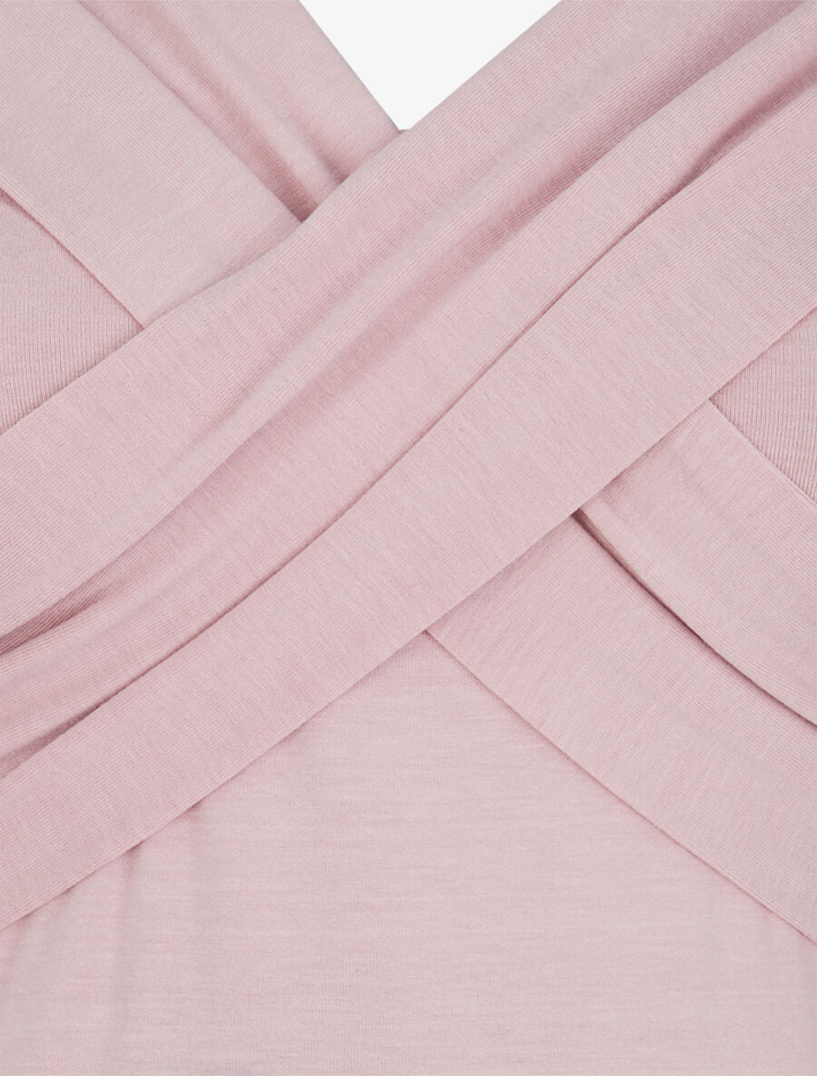 Top à buste à pans croisés - Rose pâle - 3