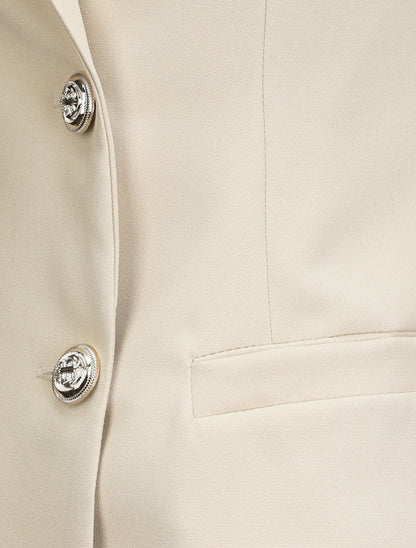 Blazer droit overzise - Beige - 3