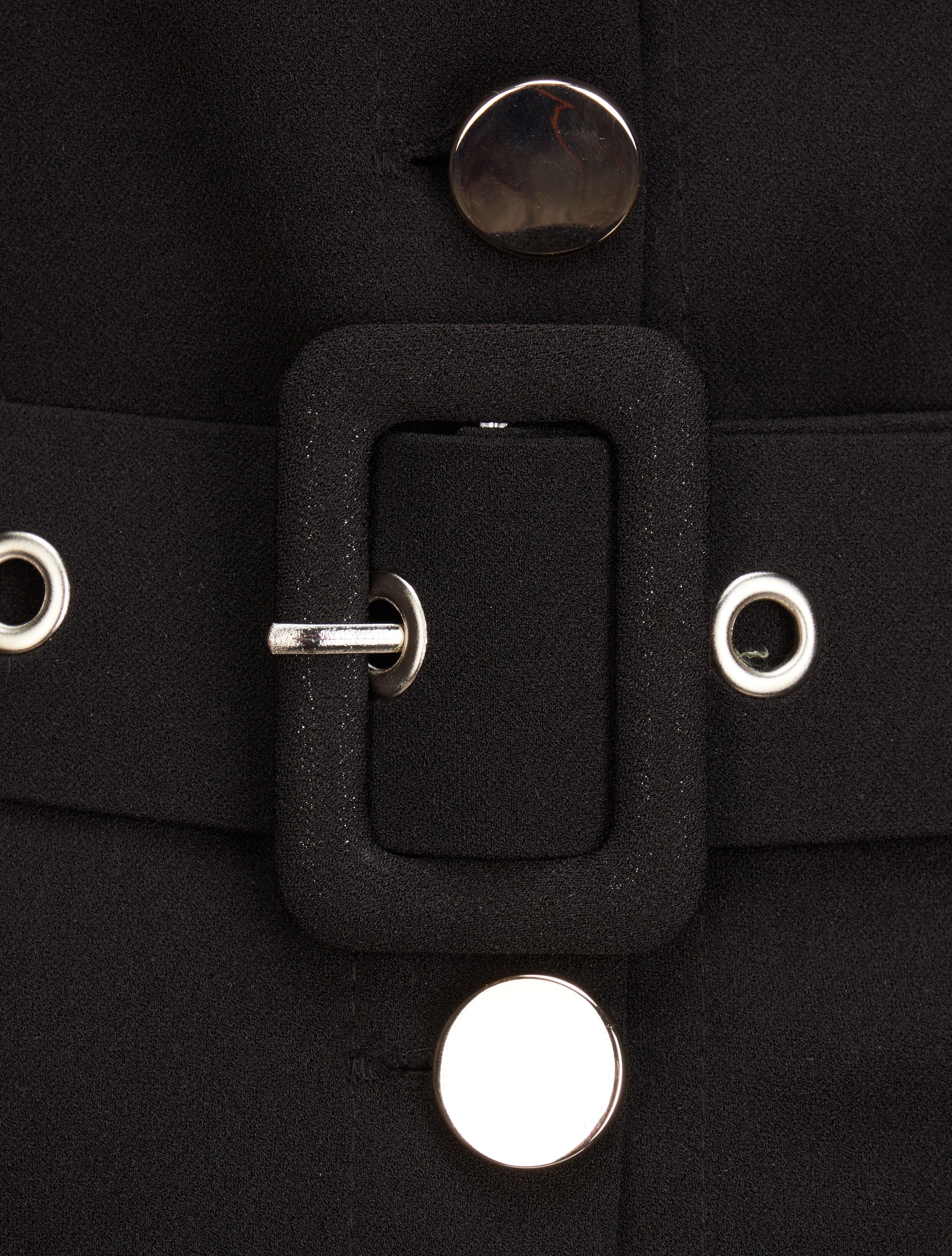 Combishort fluide unie - Noir - 3