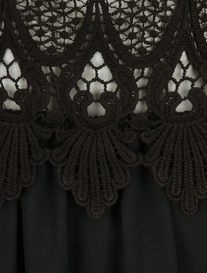 Top boule à empiècement crochet - Noir - 4