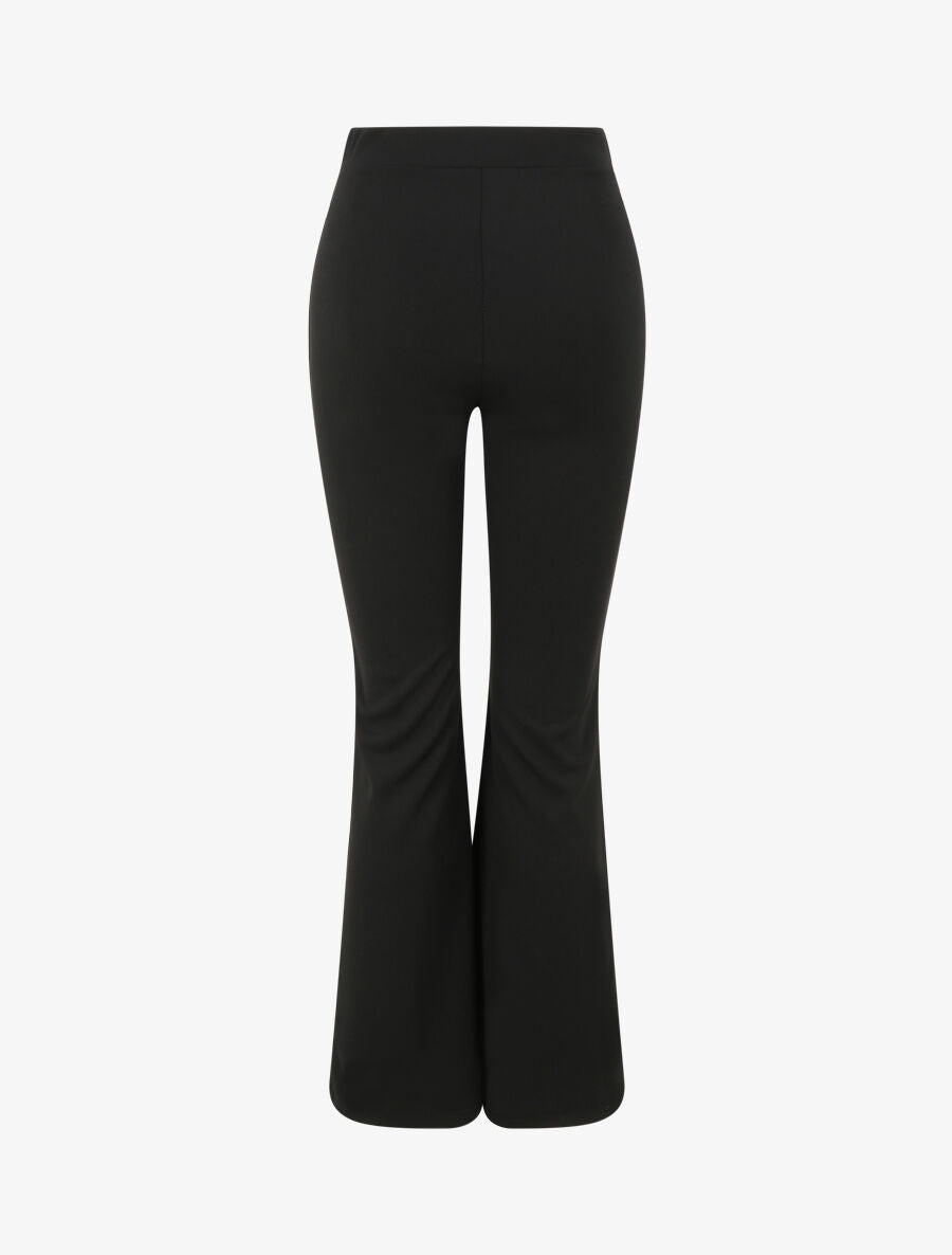 Pantalon taille standard coupe flare - Noir - 2