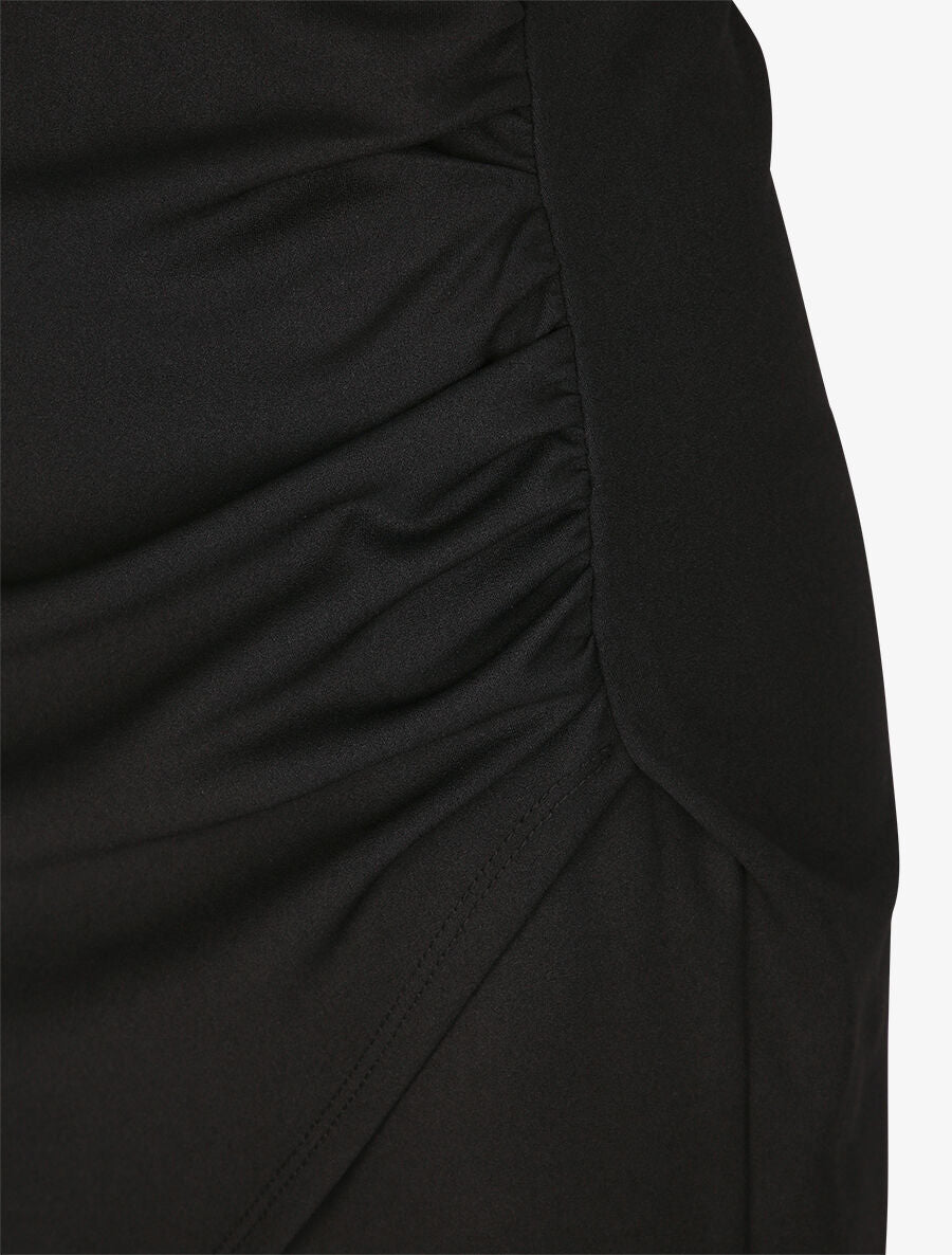 Robe asymétrique à imprimé feuillages - Blanc - 3