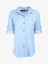 Chemise droite unie style jean - Denim clair - 1