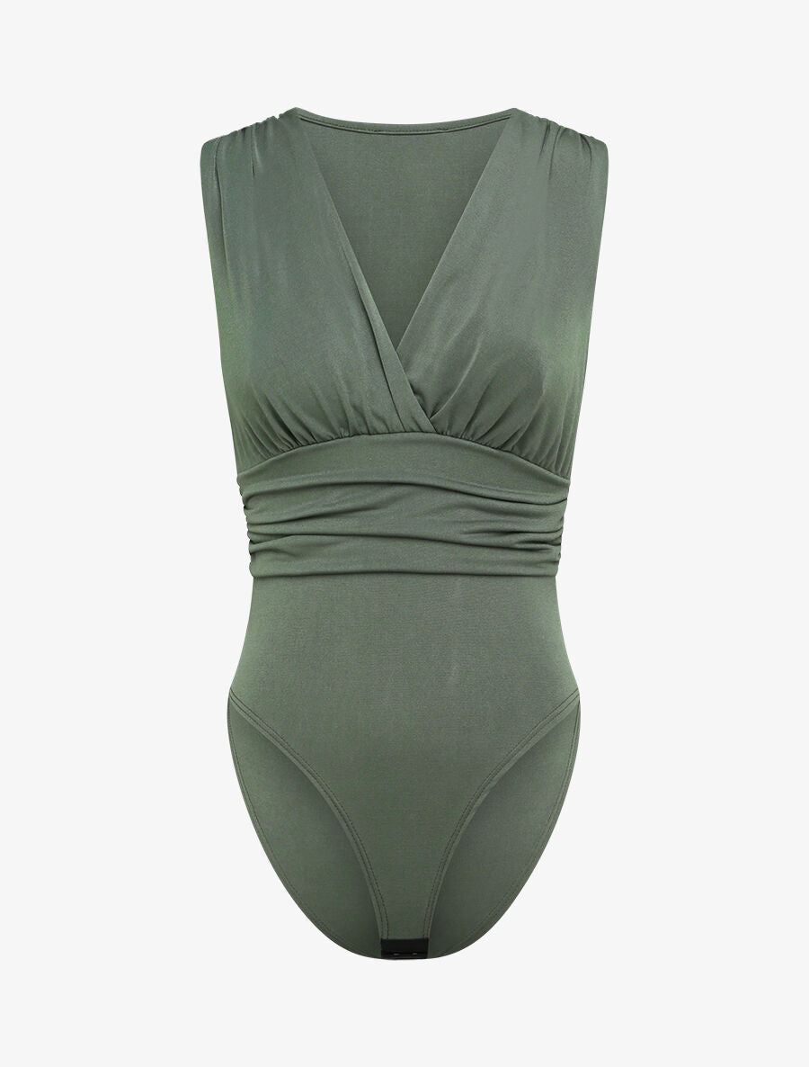 Body ajusté et drapé - Kaki - 4