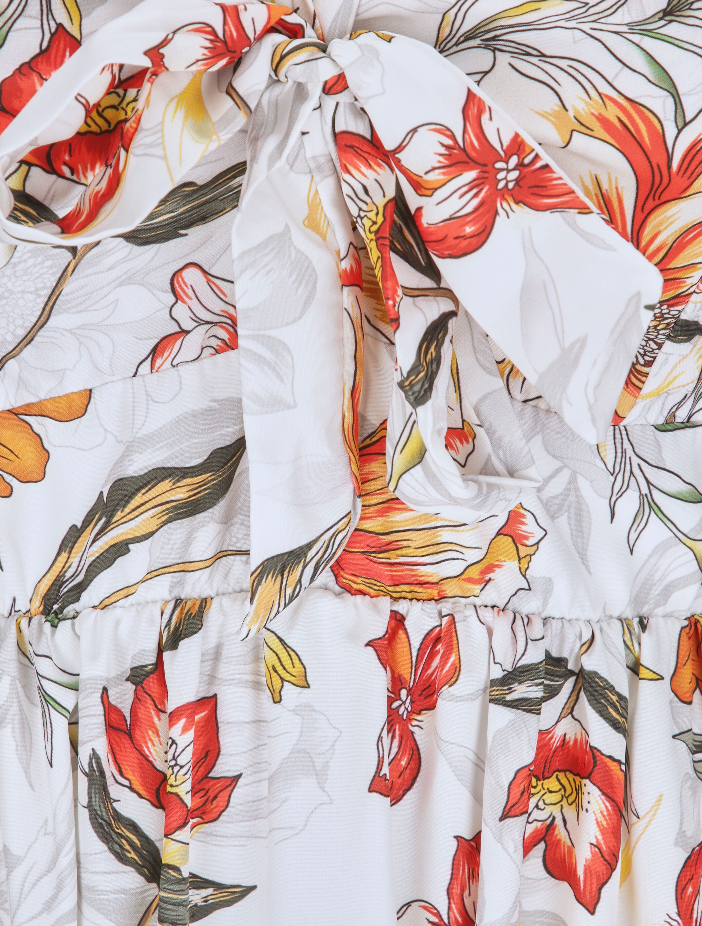 Robe longue à imprimé fleurs d&