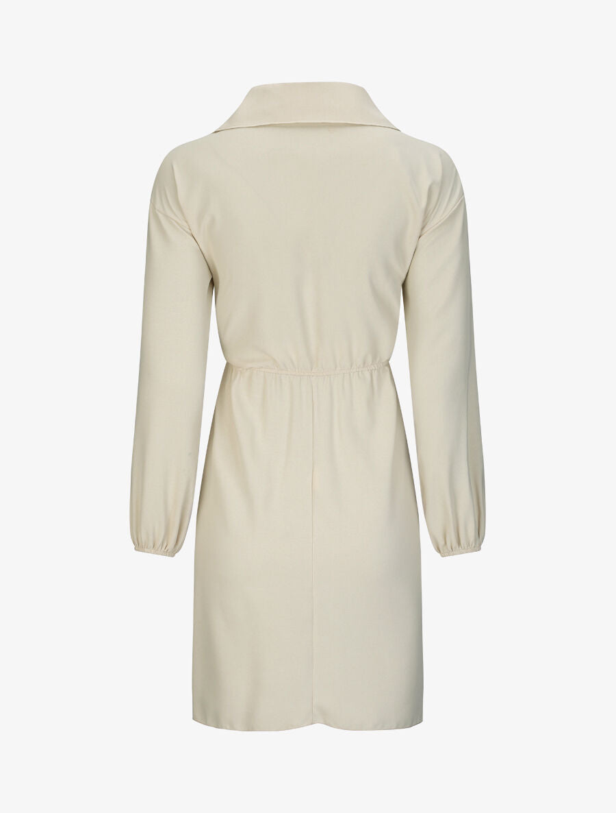 Robe chemise cintrée - Beige - 2