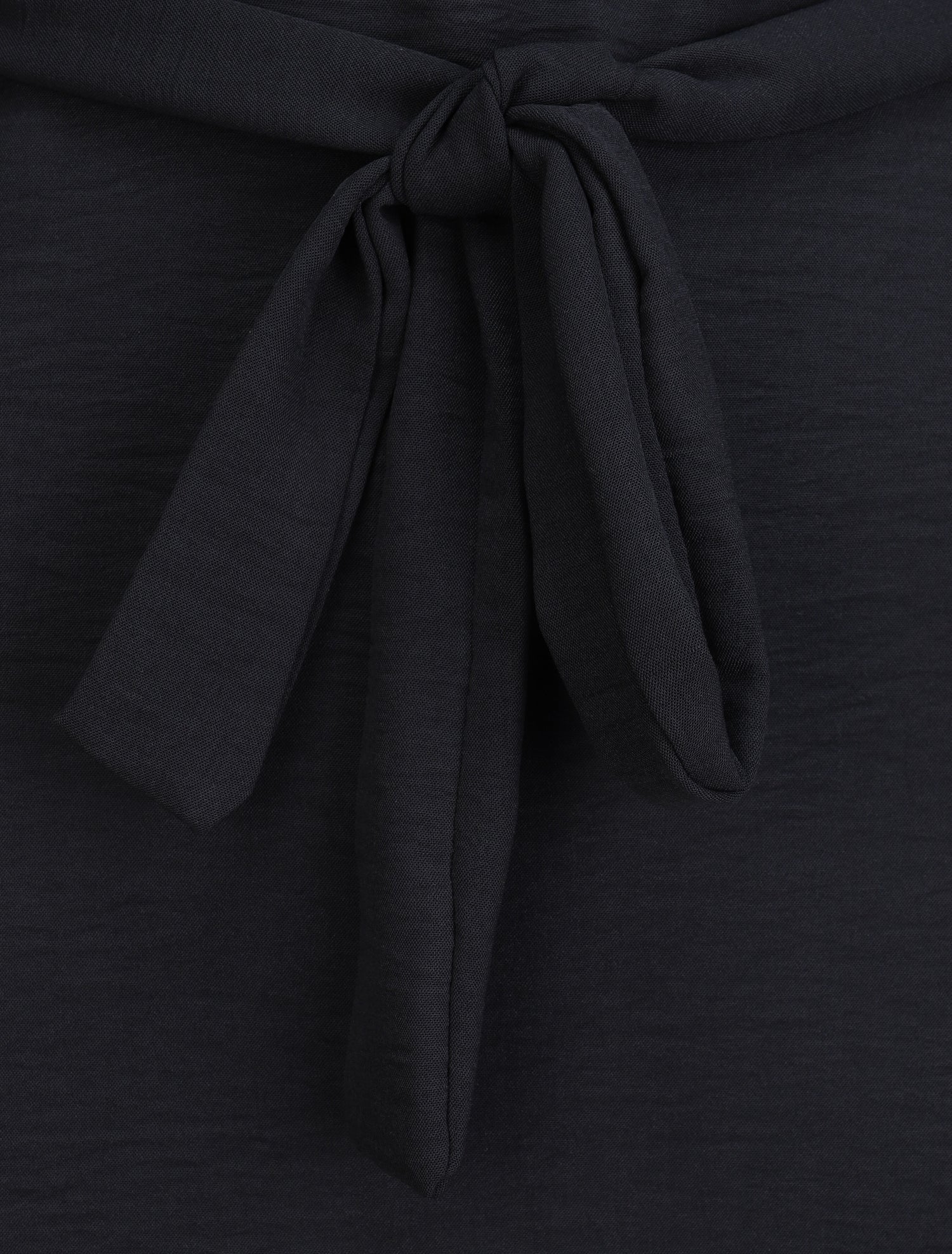 Tunique style chemise à détail dentelle - Noir - 3