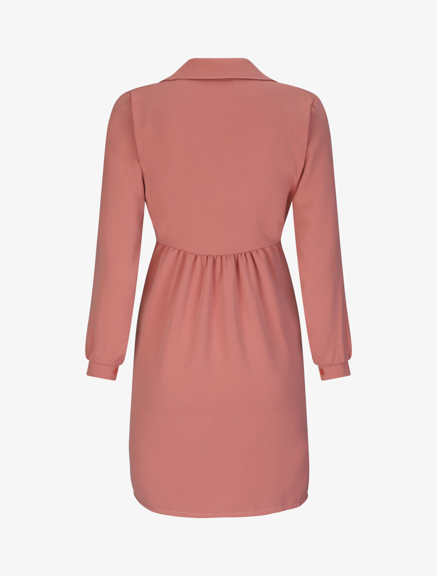 Robe chemise fluide - Rose - 2