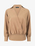 Blouse oversize asymétrique - Camel - 5