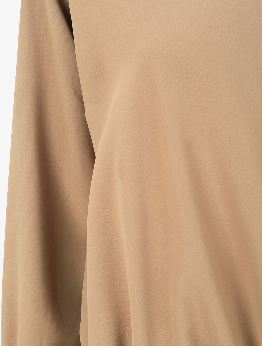 Blouse oversize asymétrique - Camel - 3
