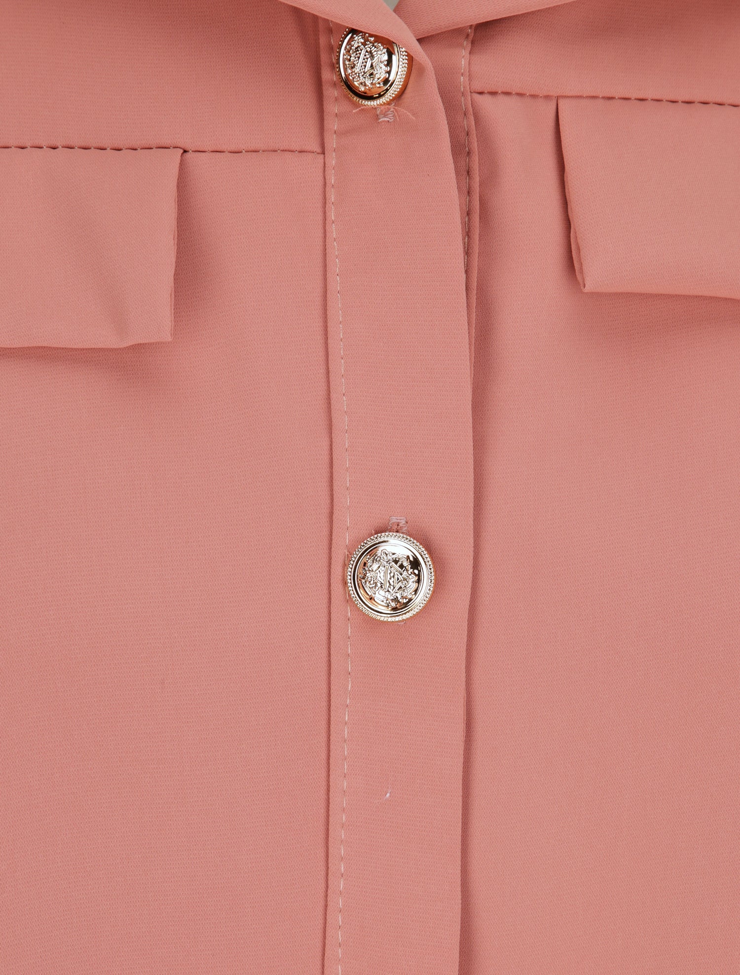 Chemise fluide unie - Rose - 3
