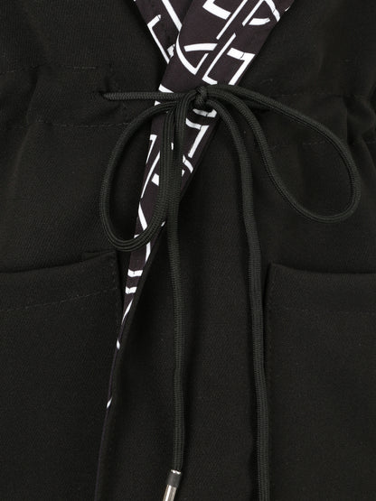 Manteau fin à capuche - Noir - 3