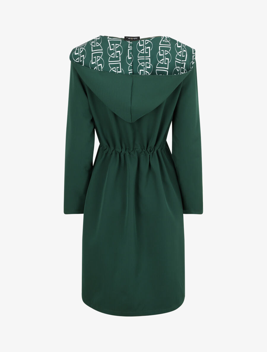 Manteau fin à capuche - Vert - 2