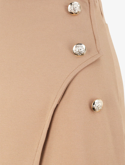 Short style jupe culotte - Beige - 3