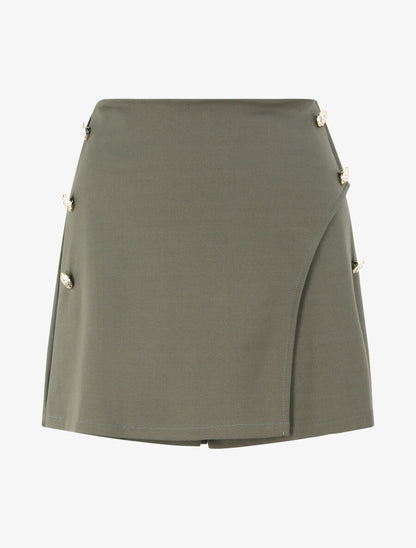 Short style jupe culotte - Kaki - 1