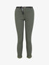 Pantalon 7/8 imprimé petites fleurs à revers - Kaki - 4