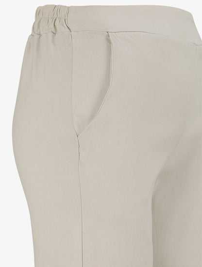 Pantalon ample coupe droite - Beige - 3