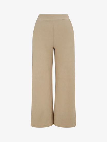 Pantalon ample coupe droite - Camel - 1