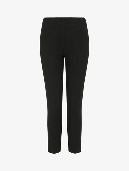 Pantalon uni coupe droite - Noir - 4